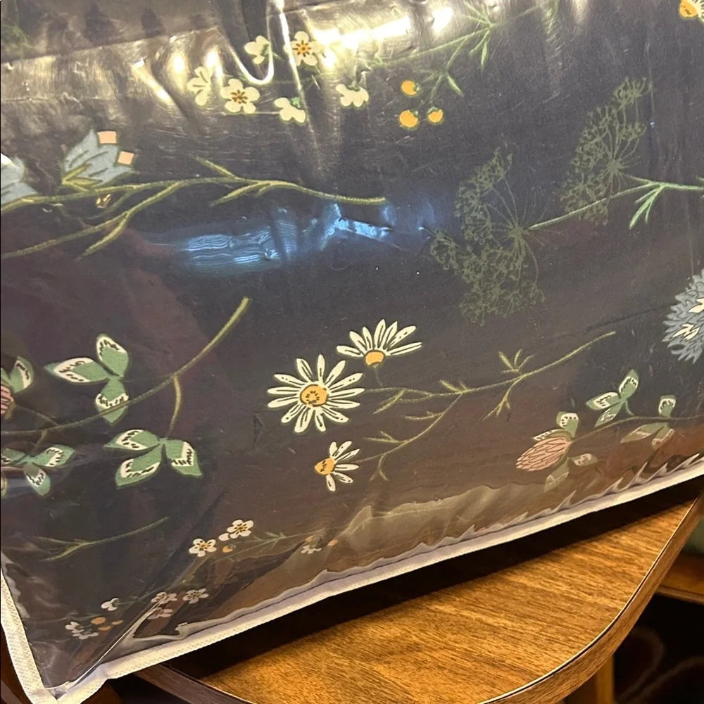 Room Essentials Navy Floral Comforter Set - Navy with Pastel Blooms